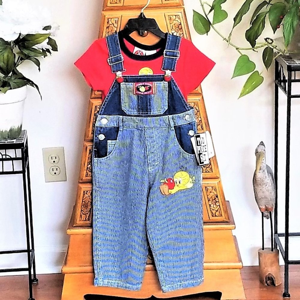Overall Jeans & Top 2T Looney Tunes Tweetie NWT